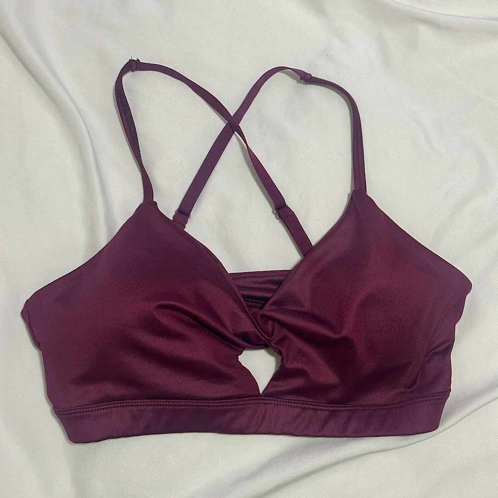 forever 21 twisted front sports bra